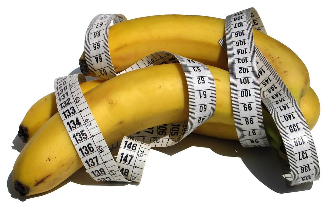 Augmentation du pénis - centimètre sur les bananes